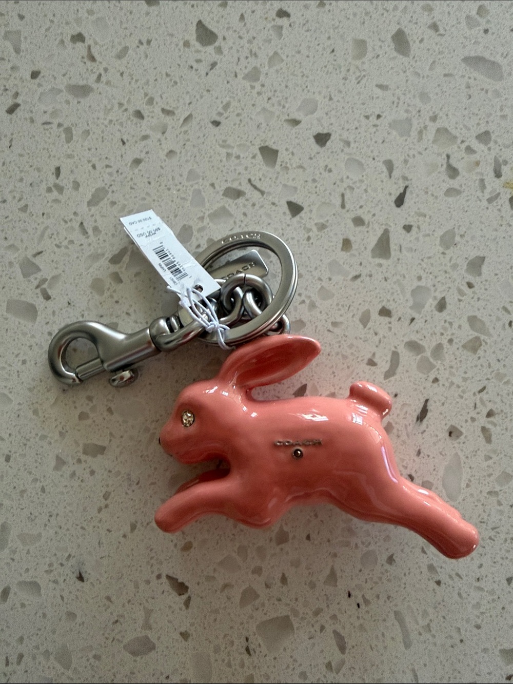 Coach Rabbit Keychain Bag Charm